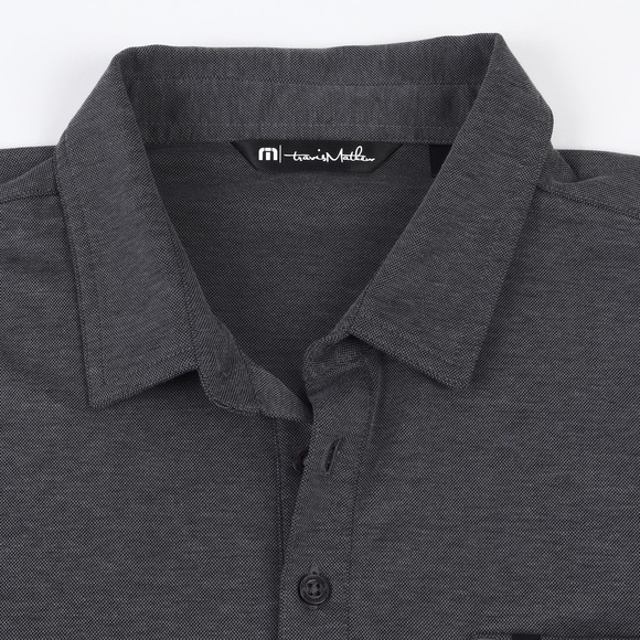 Travis Mathew Golf Polo Shirt Mens XL Dark Gray Pima Cotton Blend - Picture 6 of 12